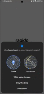 सभी परमिशन अलाव करें.
Rapido में Bike कैसे लगाएं