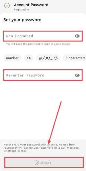 Set password 