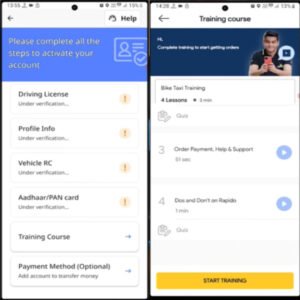 Training Course पर क्लिक करें..
Rapido में Bike कैसे लगाएं