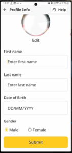 अब Profile Info पर क्लिक करें